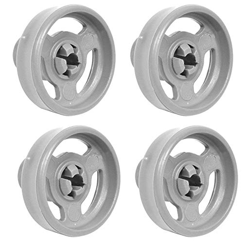 HYJ 4er Korbrollen Unterkorb Rollen Unten für Ardo DB60LC DB60SW AWG1780 ATAG WEBSHOP Baumatic BDW45 BDI652 Spülmaschine 49005659 35mm Wandregal Rollen von Sakioo