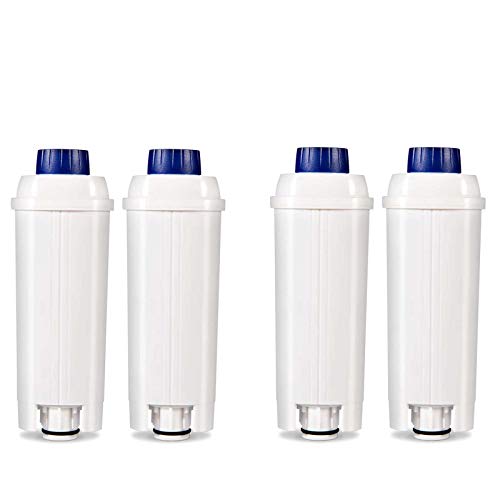 DLSC002 Wasserfilter, Kaffeemaschine Zubehör Kompatibel mit alle De'Longhi Kaffeevollautomaten mit Wasserfilter - Weiß - 4er-Packung DLSC002 Wasserfilter, Kaffeemaschine Zubehör Kompatibel mit alle De'Longhi Kaffeevollautomaten mit Wasserfilter - Weiß - 4er-Packung von HYJ