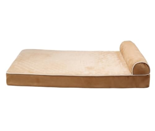 HYKJCSS Orthopädisches Haustierbett, dicker Memory-Schaum, Haustierbetten mit Kissen, strapazierfähiger, weicher Flanellstoff mit wasserdichtem Innenfutter, Hundebett (C,50 x 40 x 11 cm) von HYKJCSS