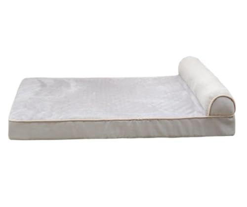 HYKJCSS Orthopädisches Hundebett, dicker Memory-Schaum, Haustierbetten mit Kissen, strapazierfähiger, weicher Flanellstoff mit wasserdichtem Innenfutter, Hundebett (B, 40 x 30 x 9 cm) von HYKJCSS
