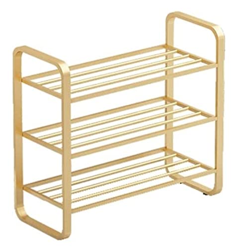 HYKJCSS Schuhregal Schuhregal Aus Mehrschichtigem Metall, Stehend, Schuhaufbewahrung, Organizer, Eingangsbereich, Flur, Wohnzimmer, Schlafzimmer, Schuhregal Schuregal Eingangsbereich(3 Tier) von HYKJCSS