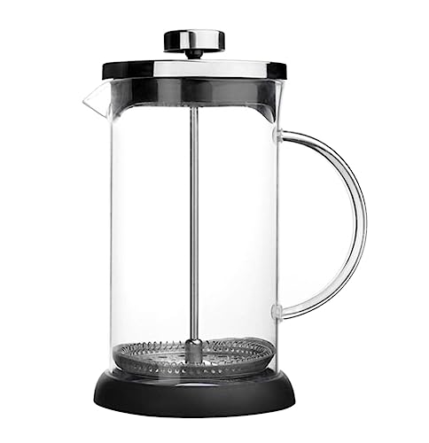 Milchaufschäumer Kaffee Aufschäumer 600 Ml Milchaufschäumer, Transparenter Hand-Milchaufschäumer, Glas-Milchaufschäumer Mit Feinmaschigem Sieb Milchschäumer von HYKJCSS