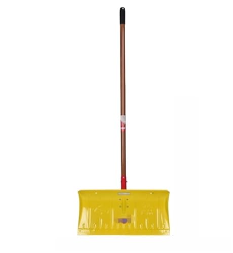 Schneeschaufel Schneeschieber Schneeschaufel, Quadratisch, Gelb, Schaufelkopf for Schneeräumung Und Schneekehren Zu Hause Im Freien Schneeschaufeln für Gehweg(149cm) von HYKJCSS