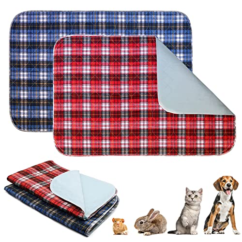 HYLYUN Meerschweinchen Fleece Käfig Liner 2 stück Waschbar Meerschweinchen Pads wasserdichte Wiederverwendbare Anti-Rutsch Meerschweinchen Bettwäsche Super Absorbierendes PIPI Pads für Kleintiere von HYLYUN