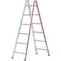 [GEBRAUCHT] Hymer Sprossenstehleiter Aluleiter Leiter Beidseitig Siehe Text/Foto B-Ware von HYMER
