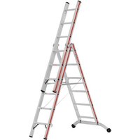 HYMER Stufen-Mehrzweckleiter, 3-teilig, Gesamtlänge 4,07 m HYMER Stufen-Mehrzweckleiter, 3-teilig, Gesamtlänge 4,07 m von HYMER