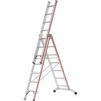 HYMER Stufen-Mehrzweckleiter, 3-teilig, Gesamtlänge 4,91 m HYMER Stufen-Mehrzweckleiter, 3-teilig, Gesamtlänge 4,91 m von HYMER