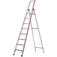 HYMER Stufenstehleiter, R13-Beschichtung, mit Plattform, Standhöhe 1,85 m, 8 Sprossen HYMER Stufenstehleiter, R13-Beschichtung, mit Plattform, Standhöhe 1,85 m, 8 Sprossen von HYMER
