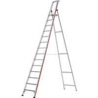 HYMER Stufenstehleiter, R13-Beschichtung, mit Plattform, Standhöhe 3,25 m, 14 Sprossen HYMER Stufenstehleiter, R13-Beschichtung, mit Plattform, Standhöhe 3,25 m, 14 Sprossen von HYMER