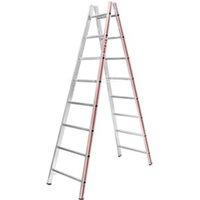 Hymer Sprossenstehleiter beidseitig begehbar, 2x8 Sprossen Hymer Sprossenstehleiter beidseitig begehbar, 2x8 Sprossen von HYMER