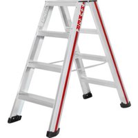 Hymer Stufenstehleiter beidseitig begehbar, 2x4 Stufen von HYMER