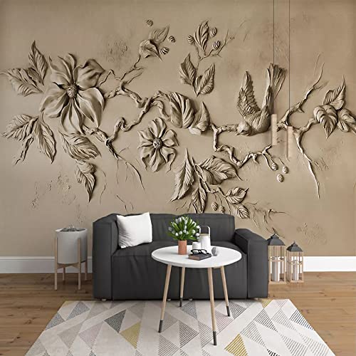 Fototapete 3D Blumen Fototapeten Schlafzimmer Wandbilder Modernen Hintergrund Wandmalerei fototapete 3d effekt tapeten Wohnzimmer Schlafzimmer kinderzimmer 200cm×140cm(Breite x Höhe) von HYMZHL