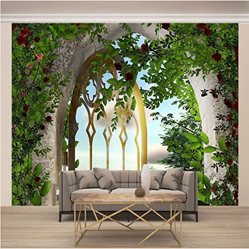 Fototapete 3D Grünes Gras Fototapeten Schlafzimmer Wandbilder Modernen Wandmalerei effekt tapeten Wohnzimmer kinderzimmer 200cm×140cm(Breite x Höhe) von HYMZHL