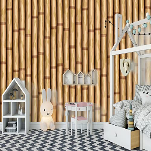 Fototapete Bambus wandmalerei 3d Vlies Tapeten Wandtapete Moderne Wanddeko Wand Dekoration Wohnzimmer Schlafzimmer 250cm×175cm(Breite x Höhe) von HYMZHL