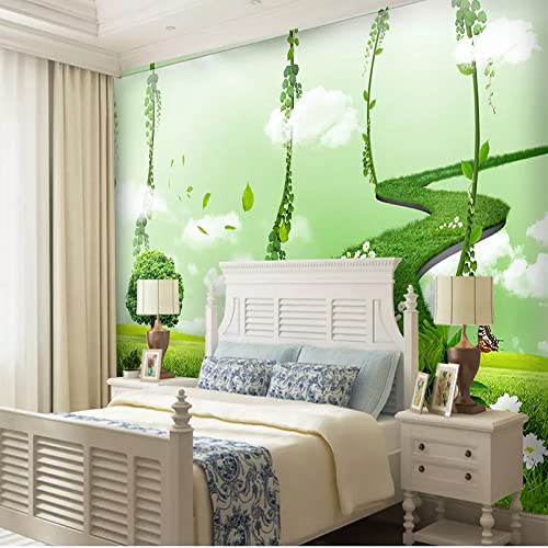 Fototapete Blätter wandmalerei 3d Vlies Tapeten Wandtapete Moderne Wanddeko Design Wand Dekoration Wohnzimmer Schlafzimmer Büro 250cm×175cm(Breite x Höhe) von HYMZHL