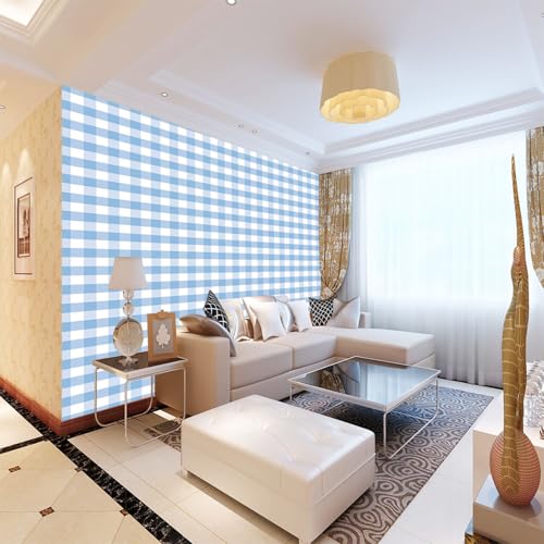 Fototapete Blau wandmalerei 3d Vlies Tapeten Wandtapete Moderne Wanddeko Wand Dekoration Wohnzimmer Schlafzimmer 250cm×175cm(Breite x Höhe) von HYMZHL