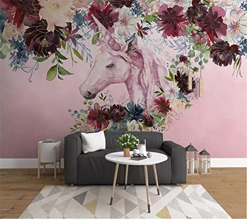 Fototapete Blumen wandmalerei 3d Vlies Tapeten Wandtapete Moderne Wanddeko Design Wand Dekoration Wohnzimmer Schlafzimmer Büro 250cm×175cm(Breite x Höhe) von HYMZHL
