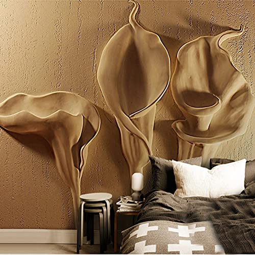 Fototapete Blumen wandmalerei 3d Vlies Tapeten Wandtapete Moderne Wanddeko Design Wand Dekoration Wohnzimmer Schlafzimmer Büro 250cm×175cm(Breite x Höhe) von HYMZHL