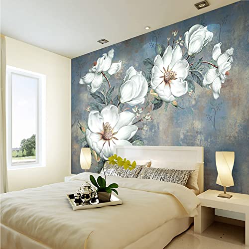 Fototapete Blumen wandmalerei 3d Vlies Tapeten Wandtapete Moderne Wanddeko Design Wand Dekoration Wohnzimmer Schlafzimmer Büro 250cm×175cm(Breite x Höhe) von HYMZHL