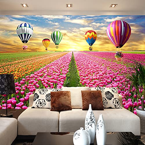 Fototapete Blumen wandmalerei 3d Vlies Tapeten Wandtapete Moderne Wanddeko Design Wand Dekoration Wohnzimmer Schlafzimmer Büro 250cm×175cm(Breite x Höhe) von HYMZHL