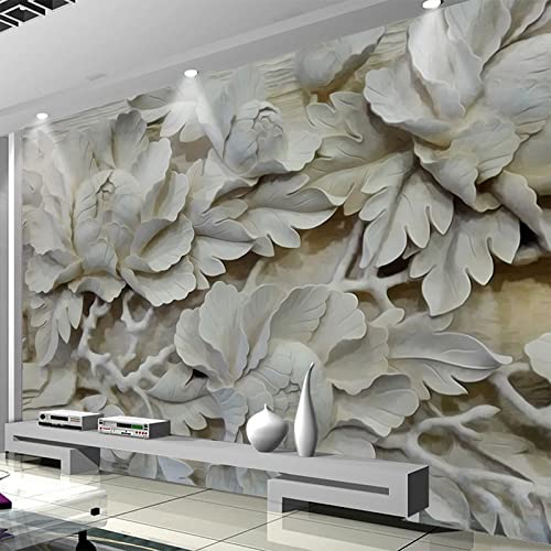 Fototapete Blumen wandmalerei 3d Vlies Tapeten Wandtapete Moderne Wanddeko Design Wand Dekoration Wohnzimmer Schlafzimmer Büro 350cm×250cm(Breite x Höhe) von HYMZHL