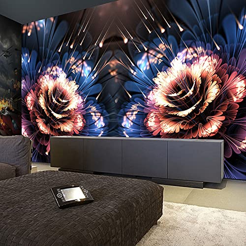 Fototapete Blumen wandmalerei 3d Vlies Tapeten Wandtapete Moderne Wanddeko Design Wand Dekoration Wohnzimmer Schlafzimmer Büro 350cm×250cm(Breite x Höhe) von HYMZHL