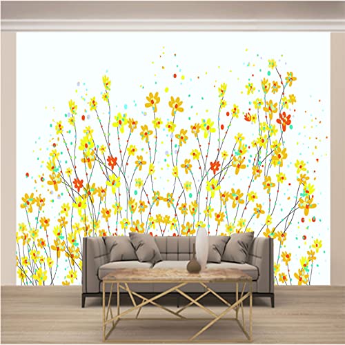 Fototapete Blumen wandmalerei 3d Vlies Tapeten Wandtapete Moderne Wanddeko Wand Dekoration Wohnzimmer Schlafzimmer 150cm×105cm(Breite x Höhe) von HYMZHL