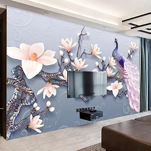 Fototapete Blumenbaum wandmalerei 3d Vlies Tapeten Wandtapete Moderne Wanddeko Design Wand Dekoration Wohnzimmer Schlafzimmer Büro 150cm×105cm(Breite x Höhe) von HYMZHL