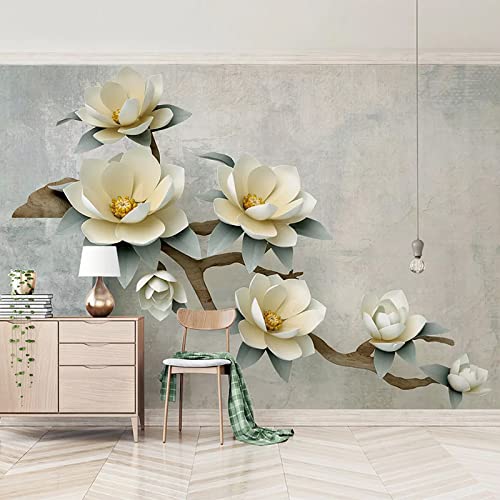 Fototapete Blumenbaum wandmalerei 3d Vlies Tapeten Wandtapete Moderne Wanddeko Design Wand Dekoration Wohnzimmer Schlafzimmer Büro 250cm×175cm(Breite x Höhe) von HYMZHL