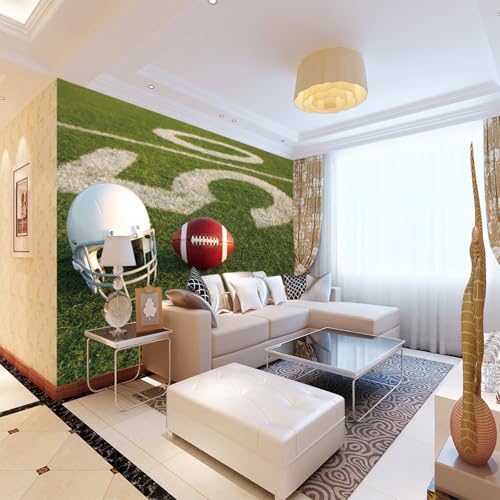 Fototapete Fußball wandmalerei 3d Vlies Tapeten Wandtapete Moderne Wanddeko Design Wand Dekoration Wohnzimmer Schlafzimmer Büro 350cm×250cm(Breite x Höhe) von HYMZHL