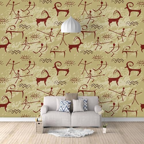 Fototapete Graffiti wandmalerei 3d Vlies Tapeten Wandtapete Moderne Wanddeko Design Wand Dekoration Wohnzimmer Schlafzimmer Büro 250cm×175cm(Breite x Höhe) von HYMZHL