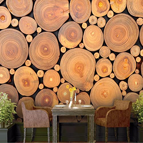 Fototapete Holz wandmalerei 3d Vlies Tapeten Wandtapete Moderne Wanddeko Design Wand Dekoration Wohnzimmer Schlafzimmer Büro 150cm×105cm(Breite x Höhe) von HYMZHL
