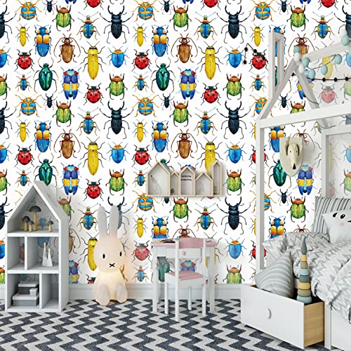 Fototapete Insekt wandmalerei 3d Vlies Tapeten Wandtapete Moderne Wanddeko Design Wand Dekoration Wohnzimmer Schlafzimmer Büro 250cm×175cm(Breite x Höhe) von HYMZHL