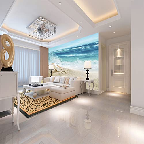 Fototapete Meer wandmalerei 3d Vlies Tapeten Wandtapete Moderne Wanddeko Design Wand Dekoration Wohnzimmer Schlafzimmer Büro 250cm×175cm(Breite x Höhe) von HYMZHL
