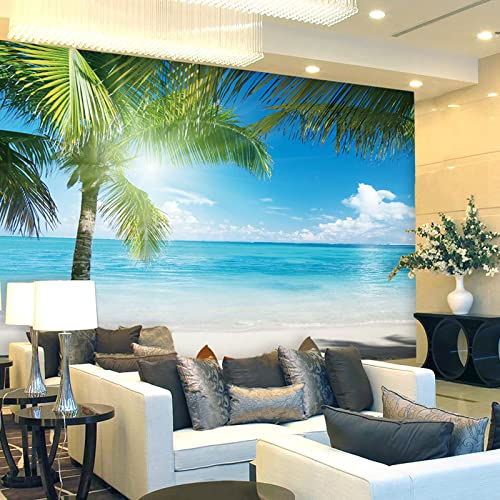 Fototapete Meer wandmalerei 3d Vlies Tapeten Wandtapete Moderne Wanddeko Design Wand Dekoration Wohnzimmer Schlafzimmer Büro 350cm×250cm(Breite x Höhe) von HYMZHL