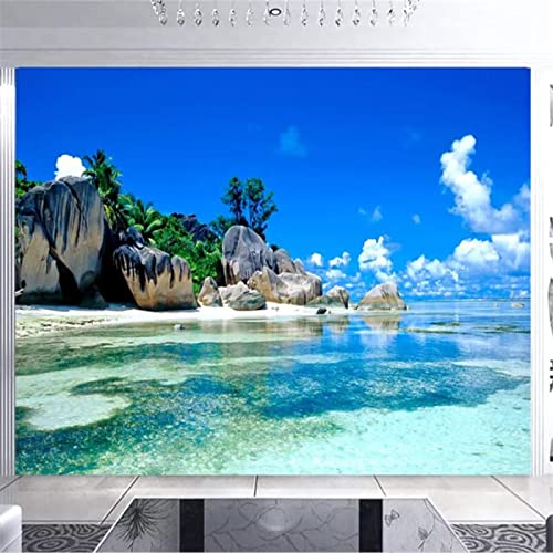 Fototapete Meer wandmalerei 3d Vlies Tapeten Wandtapete Moderne Wanddeko Design Wand Dekoration Wohnzimmer Schlafzimmer Büro 350cm×250cm(Breite x Höhe) von HYMZHL