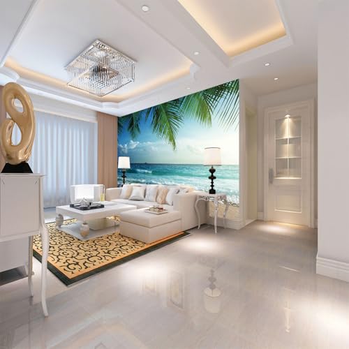 Fototapete Meer wandmalerei 3d Vlies Tapeten Wandtapete Moderne Wanddeko Wand Dekoration Wohnzimmer Schlafzimmer 250cm×175cm(Breite x Höhe) von HYMZHL