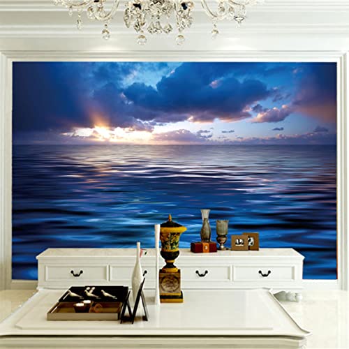 Fototapete Meer wandmalerei 3d Vlies Tapeten Wandtapete Moderne Wanddeko Wand Dekoration Wohnzimmer Schlafzimmer 250cm×175cm(Breite x Höhe) von HYMZHL