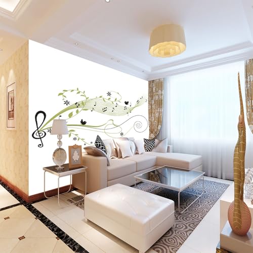 Fototapete Musik wandmalerei 3d Vlies Tapeten Wandtapete Moderne Wanddeko Design Wand Dekoration Wohnzimmer Schlafzimmer Büro 400cm×280cm(Breite x Höhe) von HYMZHL
