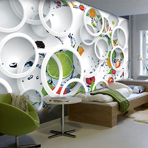 Fototapete Obst wandmalerei 3d Vlies Tapeten Wandtapete Moderne Wanddeko Design Wand Dekoration Wohnzimmer Schlafzimmer Büro 400cm×280cm(Breite x Höhe) von HYMZHL