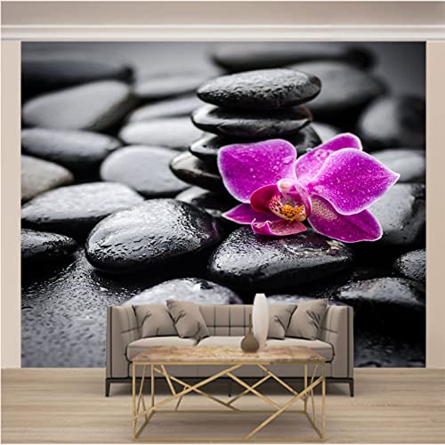Fototapete Orchideen wandmalerei 3d Vlies Tapeten Wandtapete Moderne Wanddeko Wand Dekoration Wohnzimmer Schlafzimmer 250cm×175cm(Breite x Höhe) von HYMZHL