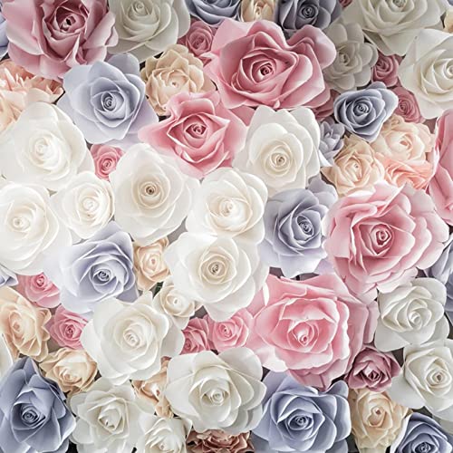 Fototapete Rose wandmalerei 3d Vlies Tapeten Wandtapete Moderne Wanddeko Design Wand Dekoration Wohnzimmer Schlafzimmer Büro 250cm×175cm(Breite x Höhe) von HYMZHL