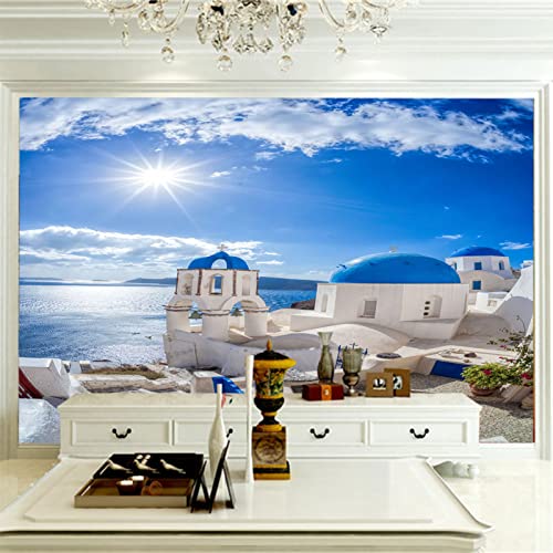 Fototapete Schloss wandmalerei 3d Vlies Tapeten Wandtapete Moderne Wanddeko Wand Dekoration Wohnzimmer Schlafzimmer 250cm×175cm(Breite x Höhe) von HYMZHL