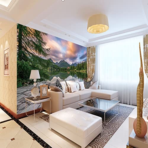 Fototapete See wandmalerei 3d Vlies Tapeten Wandtapete Moderne Wanddeko Design Wand Dekoration Wohnzimmer Schlafzimmer Büro 250cm×175cm(Breite x Höhe) von HYMZHL