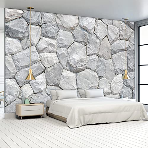 Fototapete Stein wandmalerei 3d Vlies Tapeten Wandtapete Moderne Wanddeko Design Wand Dekoration Wohnzimmer Schlafzimmer Büro 250cm×175cm(Breite x Höhe) von HYMZHL