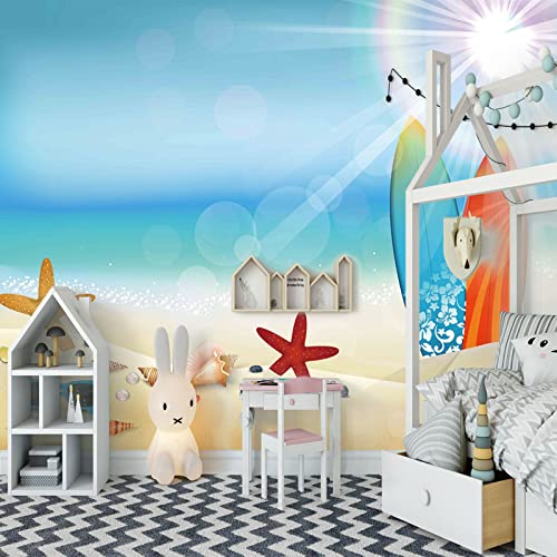 Fototapete Strand wandmalerei 3d Vlies Tapeten Wandtapete Moderne Wanddeko Design Wand Dekoration Wohnzimmer Schlafzimmer Büro 250cm×175cm(Breite x Höhe) von HYMZHL