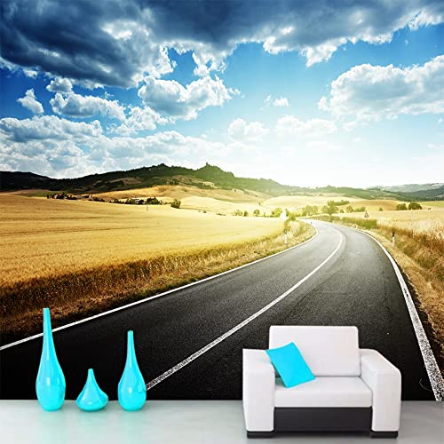 Fototapete Wiese wandmalerei 3d Vlies Tapeten Wandtapete Moderne Wanddeko Design Wand Dekoration Wohnzimmer Schlafzimmer Büro 250cm×175cm(Breite x Höhe) von HYMZHL