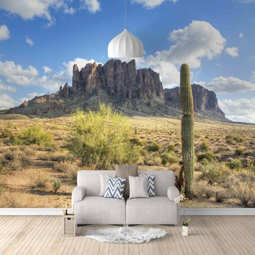 Fototapete Wüste wandmalerei 3d Vlies Tapeten Wandtapete Moderne Wanddeko Design Wand Dekoration Wohnzimmer Schlafzimmer Büro 250cm×175cm(Breite x Höhe) von HYMZHL