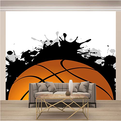 Fototapeten Basketball 3D Moderne Vlies Wandbilder Tapeten Wandtapete Wandmalerei Flur Wandtattoo Dekoration 150cm×105cm(Breite x Höhe) von HYMZHL