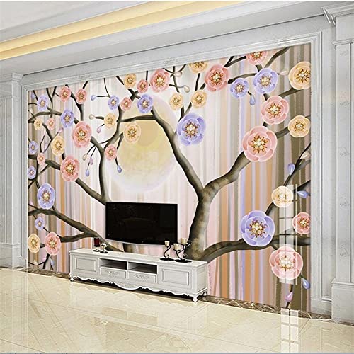 Fototapeten Blumenbaum 3D Moderne Vlies Wandbilder Tapeten Wandtapete Wandmalerei Wand Dekoration Für Schlafzimmer Flur Wandtattoo Dekoration 150cm×105cm(Breite x Höhe) von HYMZHL